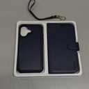 TUCCH Case Wallet for iPhone 17 Pro (6.3") 2025, Stand, RFID Blocking, 4 Card Holder, TPU Shockproof Inner Shell, PU Leather, Magnetic Closure Folio Protective Cover, Dark Blue