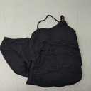 Tempt Me Two Piece Tankini Set Swimsuits for Women Tummy Control Bathing Suit One Shoulder Swimwear with Bikini Bottoms M