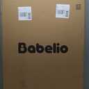 BABELIO 36" Tall Dog Gate PressGuard C5, 26-40" Wide Auto Close Baby Gate, Pressure Mounted Metal Pet Gate, Easy Install No Drilling, No Tools Needed, with Wall Protectors and Extension Kits, White