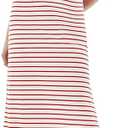 Casly Lamiit Women's Short Sleeve Double Split Maxi Dress 2025 Summer Casual Plain Striped Loose Long T Shirt Dresses, XS