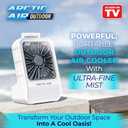 Arctic Air Outdoor Evaporative Cooler, Portable & Ultra-Quiet Air Cooler with 4 Fan Speeds, USB Rechargeable, 6-Hour Battery Life, Great for the Beach, Pool, Deck, Garden & More,White, No Size