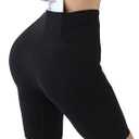 Womens High Waisted Running Shorts Tummy Control Workout Compression Shorts Quick Dry Biker Yoga Shorts with Pockets, XL