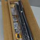 Tension Curtain Rod, Extra Long Outdoor Curtain Rod -32-120 Inch Adjustable, 1.1 Inch Diameter Thick Heavy Duty Black Shower Curtain Rod, Stainless Steel Shower Rod for Bathroom No Drilling, No Rust