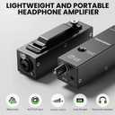 battey powered Portable Personal Amplifier Analog Headphone Amplifier Stereo Headphone Earphone Amp Volume Control Audio Booster with XLR and TRS Input 3.5mm Output Jack