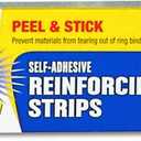 C-Line Self-Adhesive Page Reinforcing Strips, 10-3/4" x 1", Box of 200 (64112)