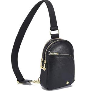 INICAT RFID Blocking Sling Bag, Anti Theft Crossbody Bag for Women, Travel Fanny Pack Style Purse, Vegan Leather