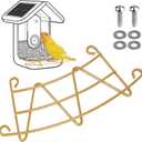 Perch Extender for Bird Buddy, Gold Metal Accessories for Bird Buddy, Custom-Fit Extended Perch with Screws and Washers, Durable Weather-Resistant Add-On for Bird Watching