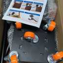 Furniture Movers with Wheels, Upgraded Guardrails for No Slips, Heavy Duty Furniture Dolly, Furniture Sliders with Wheels, Furniture Lifter Tool Included (Orange, 6.3" 6.3" Pro)