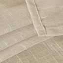 YoungsTex Oatmeal Linen Cafe Curtains 24 Inches Long - Small Half Drapes Semi Sheer with Rod Pocket Back Tab for Bathroom Farmhouse Kitchen Windows Over Sink 2 Panels, 29 X 24 Inch