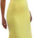 ISZPLUSH Women's Sexy Bodycon Tube Strapless Dress Y2K Ruffle Hem Trim Irregular Long Dress Going Out Tube Outfit (Large)