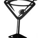 AWISBI Metal Martini Glass Decor, Bar Cart Bourbon Wall Art, Beer Gin Decor For Home Bar, Man Cave, Cafe Pub, Kitchen, Gifts For Alcohol Lovers, Husband, Men Or Boyfriend