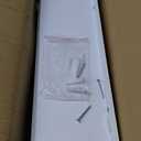 RICHER HOUSE 5 Set White Floating Shelves, Wall Mounted Shelves for Wall Decor, Modern Picture Ledge Shelf with Lip for Storage Nursery, Bedroom, Living Room, Bathroom - White