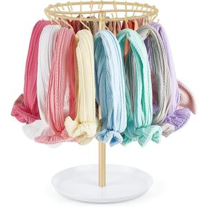 Dahey Headband Holder Hair Bow Organizer for girls Metal Baby Headband Storage with 30 Hooks Modern Hair Accessories Organizer Bow Rack Storage Stand Display for Girls Baby Room Decor