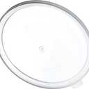 2 x Carlisle FoodService Products Bain Marie Food Storage Container Lid for Restaurants, Catering, Kitchens, Plastic, 6-8 Quarts, Clear