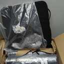 AddGrace Square Chair Cushions for Dining Chairs 6 Pack Non Slip Seat Cushions for Kitchen Chairs Indoor Thick Dining Room Chair Pads with Ties and Removable Cover 16'' x 16'' x 2'' Black