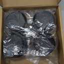 2" Stem Casters Replacement Casters Threaded Swivel Furniture Caster Wheels with Brakes 100Lbs (M6-1.0x15mm-Black-No Brake)