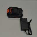 21v Lithium Battery - 2.0 Ah Battery with Charger Adapter Led Indicator Compatible with Leaf Blower and Cordless Tiller