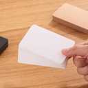 300 PCS Blank Index Cards Flash Cards for Studying Business 3.5x2 inches Card Stock Paper Round Corner Blank Kraft Paper Note Card (White