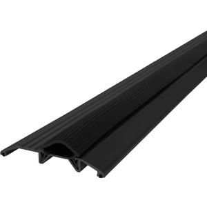 M-D Building Products 11821 3-3/4 in. x 3/4 in. x 36 in. Black Aluminum and Vinyl Heavy-Duty Low-Profile Threshold