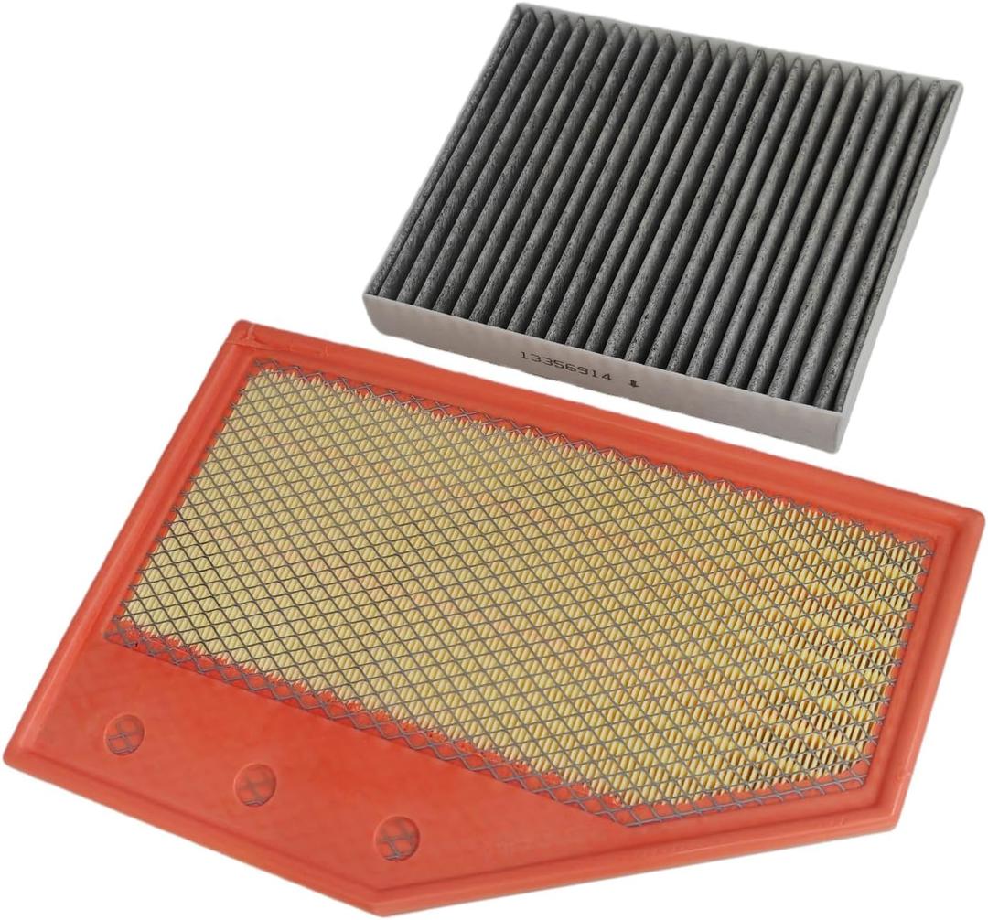 Engine & Cabin Air Filter Fit for Buick Envision Regal Sportback Regal TourX, Fit for 2016-2022 Chevy Malibu, for 2019-2025 Cadillac XT4, L4 2.0T, Replace 23430313 13356914