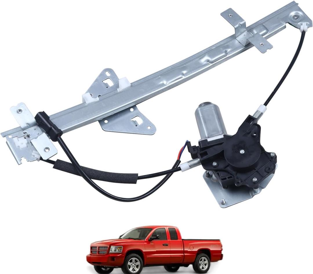 741-598 Rear Driver Side Power Window Regulator W/Motor Fit 2000-2004 Dodge Dakota 1998-2003 Dodge Durango Replacement 55256495AF 5073325AC