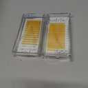 2 x Colored Lash Extensions Easy Fanning Mixed Tray 10-17mm (Yellow Gold)