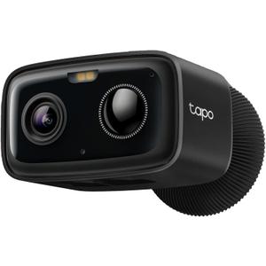 Tapo Outdoor Security Camera Wireless, 1080P, Up to 180-Day Battery, Free Person Detection, Custom Zones, Color Night Vision, SD/Could Storage, Wrks w/Alexa/Google, Ideal for Homeowners(C401) Black