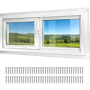 Yuzzy 36" x 12" Vinyl Windows for Basement, Bathroom, Garage, Shed, Home