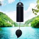 Deep Resonance Serenity Bell Large Wind Chimes for Outside Deep Tone Garden Bells Wind Chimes 528 Hz Low Pitch Wind Bell 30 inch (Large)