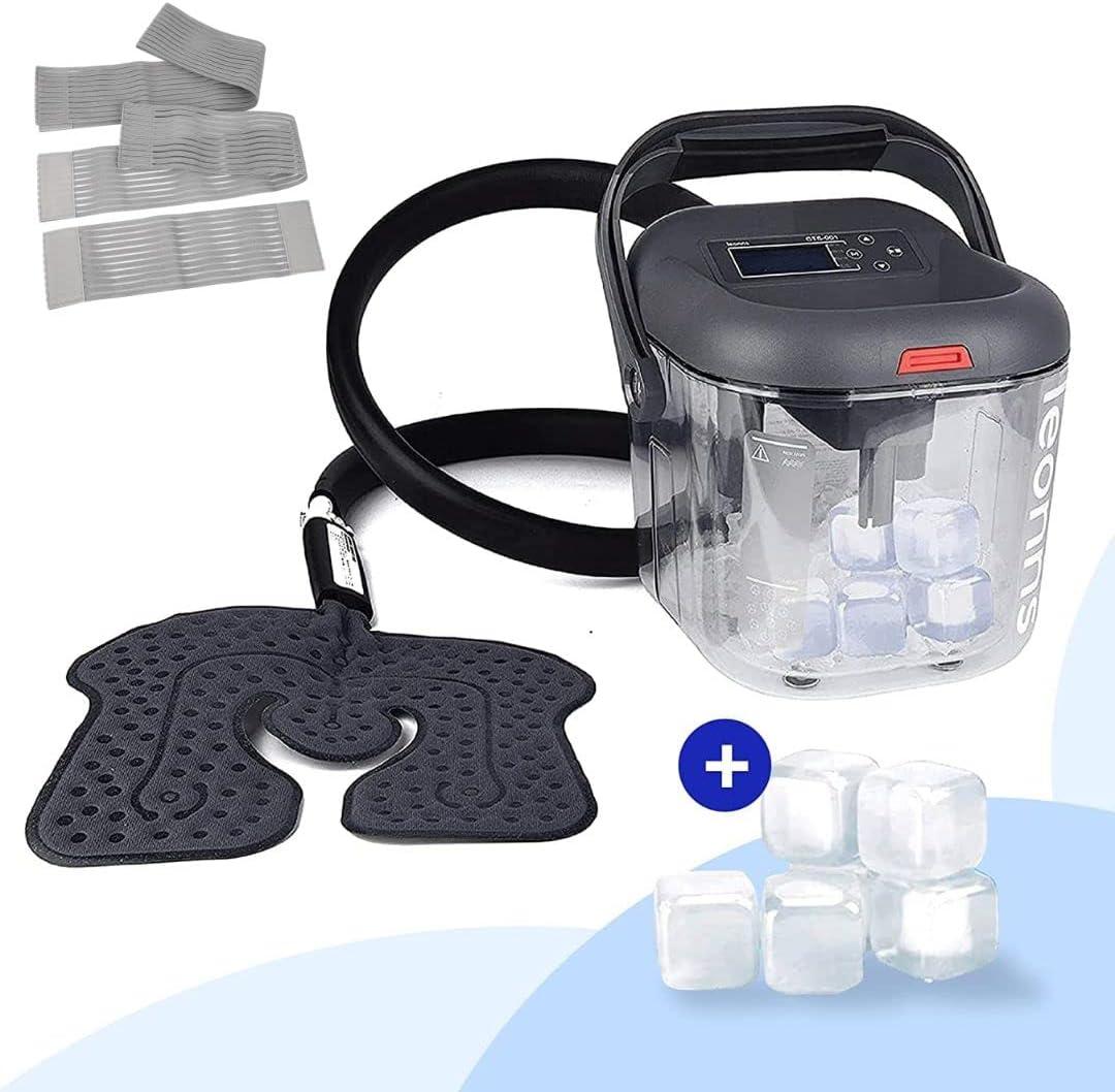 Cold Therapy Machine for Knee, Shoulder, Back and Hip After Surgery - Cryotherapy Machine with Universal Pad for Use in Multiple Places (Ice Machine + Universal Pad + Reusable Ice Cubes Included) Cold Therapy Machine for Knee, Shoulder, Back and Hip After Surgery - Cryotherapy Machine with Universal Pad for Use in Multiple Places (Ice Machine + Universal Pad + Reusable Ice Cubes Included)