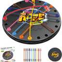 lartoys Rope Untangling Puzzle Game, Mini Travel Size Educational Strategy Board Game for Kids & Adults, Family Travel Party Games with Multi-Level Challenges, Gifts for All Ages Mini(6.2 in)