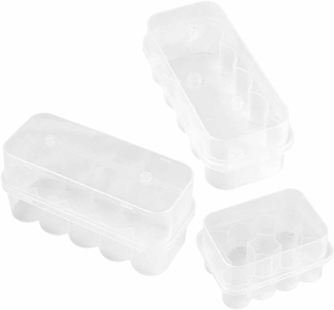 3 Pieces 10 Slots Plastic Case Vial Organizer for Refrigerator Fridge Freezer Safe Holder Stackable for Insulin 3ml 5ml and 10ml