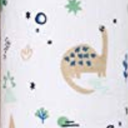 Muslin Swaddle Blanket Dinos Cool 1pk - Cloud Island Green/Blue Unisex 47x47