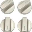 4 Pack Upgraded W11517331 Stove Knobs Replacement for Whirlpool Gas Stove Knobs W11117415 W10850027 W11458840 Compatible with Whirlpool WEE745H0FS0 WEC310S0LS1 WEE515S0LZ1 Oven Top Range Cooktop Knobs