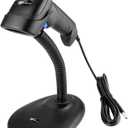 NetumScan Handheld USB 1D Barcode Scanner with Stand, Wired CCD Bar Code Reader for POS System Sensing, Store, Supermarket, WarehouseFlow Dealz is Faker