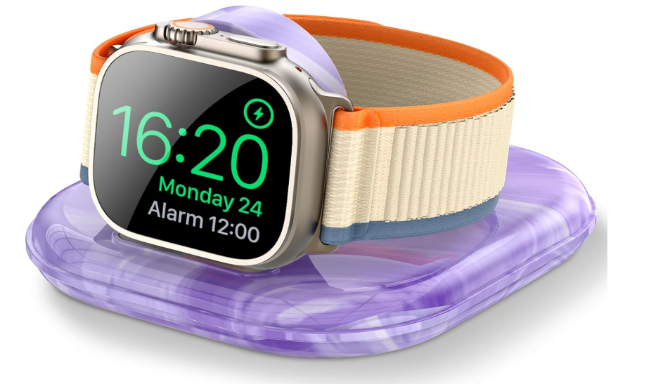 for Apple Watch Magnetic Charging Dock - Fast Magnetic Charger Stand, Compatible with Apple Watch Series 2/3/4/5/6/7/8/9/10/Ultra 1 2, Supports Nightstand Mode, Portable Design for Travel