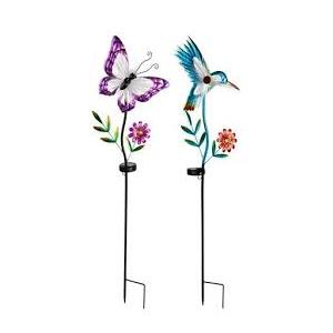 Solar Lights Outdoor for Garden Decor 32in  3 Pack