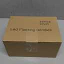 Aignis 24 Flameless LED Floating Candles, 3-Inch Plastic Battery Operated Tealights, Glow Time Over 120 Hours, Cozy Romantic White Light, Suitable for Pool/Bathtub/Hot Bath/Wedding Centerpiece Decor