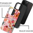 case for iPhone 13 Pro Max,Anti-Scratch Frosted Case Cover,Fruit Pink Collage Aesthetic