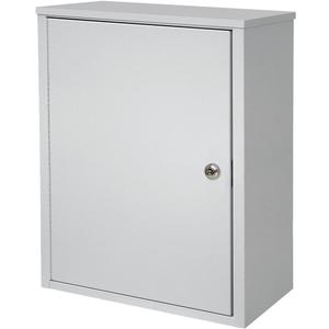 Omnimed 291611-LG Wall Storage Cabinet with 8" Flat Key Lock, Medium/Deep, Light Grey