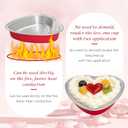 Heart Shaped Cake Pans, 20 Count Disposable Aluminum Foil Baking Tins with Lids - 7 Oz Mini Heart Muffin Pans for Cupcakes, Mother's Day, Valentine's Day, Wedding, Christmas (Red)