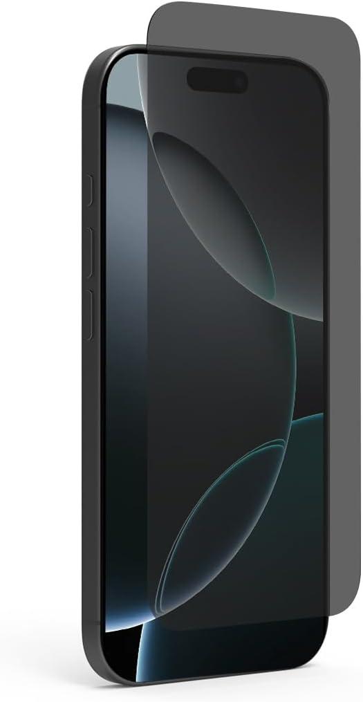 PureGear 2-Way Privacy Tempered Glass Screen Protector Compatible w/ Apple iPhone 16 Pro (2024) 6.3", Full Edge-to-Edge Coverage, Self Alignment Installation Tray, Touch Sensitive, Case Friendly, Anti-Fingerprint Coating, Lifetime Replacement, Protect Your Privacy, Conceal Your Screen