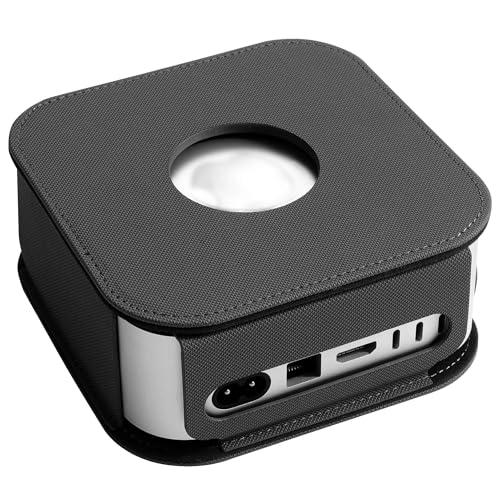 Musiin Premium Mac Cover Compatible with 2024 Mac mini M4/M4 Pro Protective Case, Quality Material Cover, Anti-Scratch and Dustproof, Stylish Case for Mac mini 2024(Black)