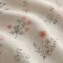 Farmhouse Floral Curtains 96 Inches Long 100% Blackout Living Room Drapes, Linen Blend Bohemian Window Curtain Panels with Tassel Bedroom 2 Panels Thermal Insulated Room Darkening