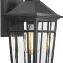 Darkaway Outdoor Sconce Lights Wall Light Fixtures, Front Porch Light Outdoor Wall Anti-Rust Waterproof Aluminum with Glass Exterior Light Fixture for Patio, Yard, Doorway, Garage(1 Pack, Black)