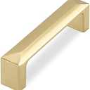 Haidms 5 Pack 3 inch Cabinet Handles - Brushed Gold Cabinet Pulls and Drawer Handles for Kitchen Cabinet Hardware