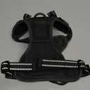 rabbitgoo Dog Harness No Pull with 2 Leash Clips, Adjustable Soft Padded, Reflective Oxford No Choke Pet Vest with Easy Control Handle for Small Dogs, Black, S