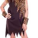 fun shack Cavegirl Costume For Kids, Cave Girl Dress, Caveman Outfit For Girls, Fun Cavegirl Dress Up (X-Large, Brown)
