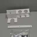 Hair Dryer Holder, Hair Tool Organizer, Blow Dryer Hanger Wall Mount for Dryer Hook, Bathroom Space-Saving Blow Dryer Organizer, Curling Irons Storage Wall Mounted White