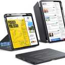 ESR for iPad Air 13 Inch Case M4/M3/M2 (2026/2025/2024), Vertical Stand Cover, Multi Stand Angles, Ultra-Stable Case with Pencil Holder, Flip Series, Black